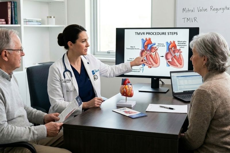 TMVR procedure steps