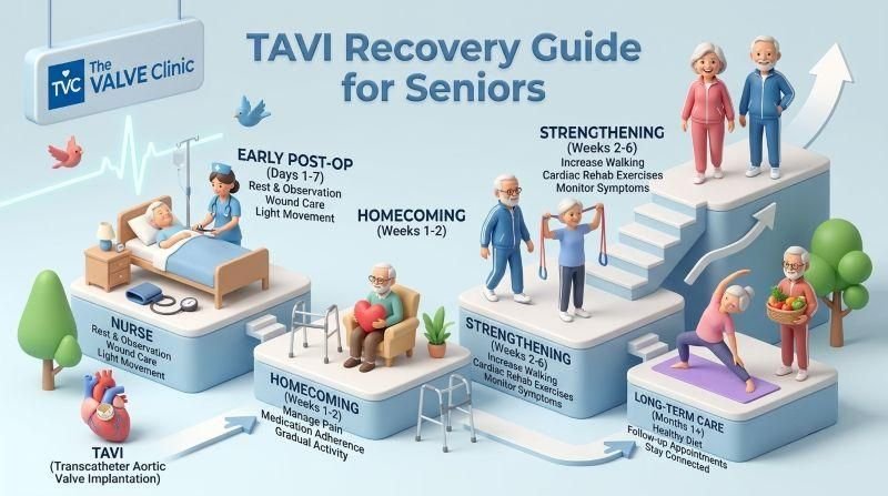 recovery after TAVI for senior patients